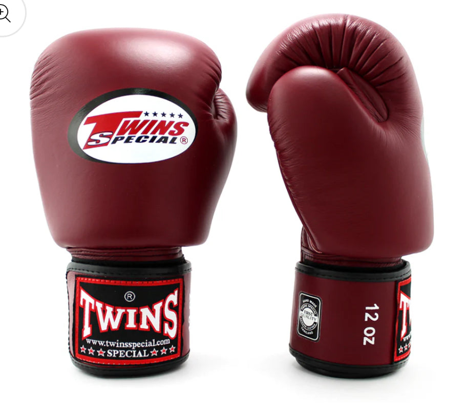 Twins Special MAROON/DARK RED Muay Thai Boxing Gloves BGVL3