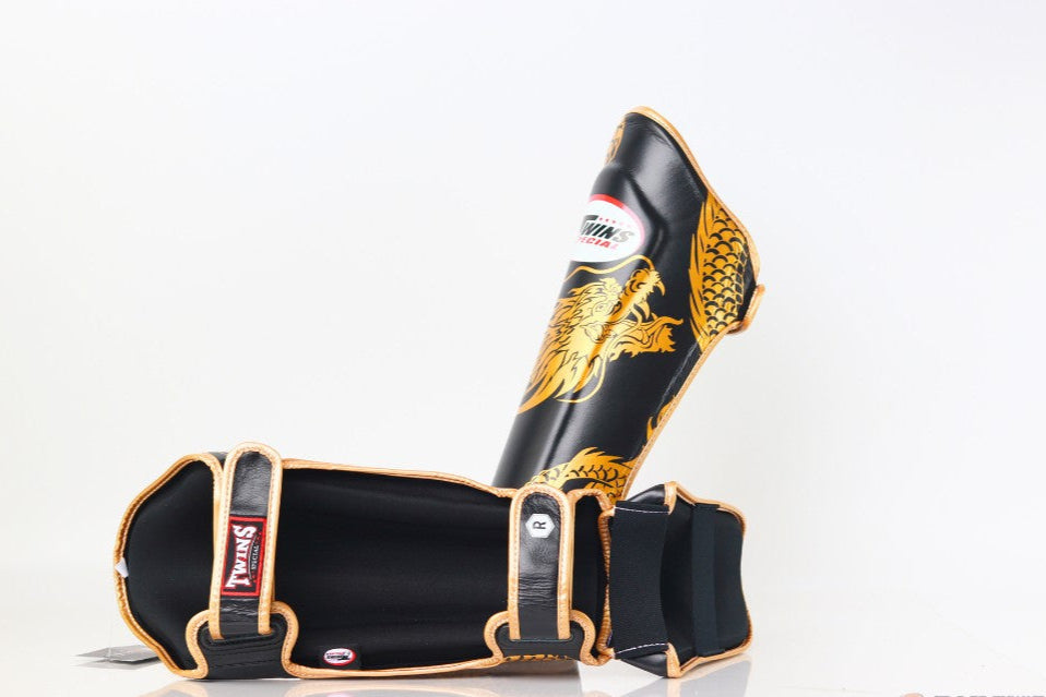 Twins Special Premium FSGL10-49 DRAGON Gold/Schwarz Schienbeinschoner