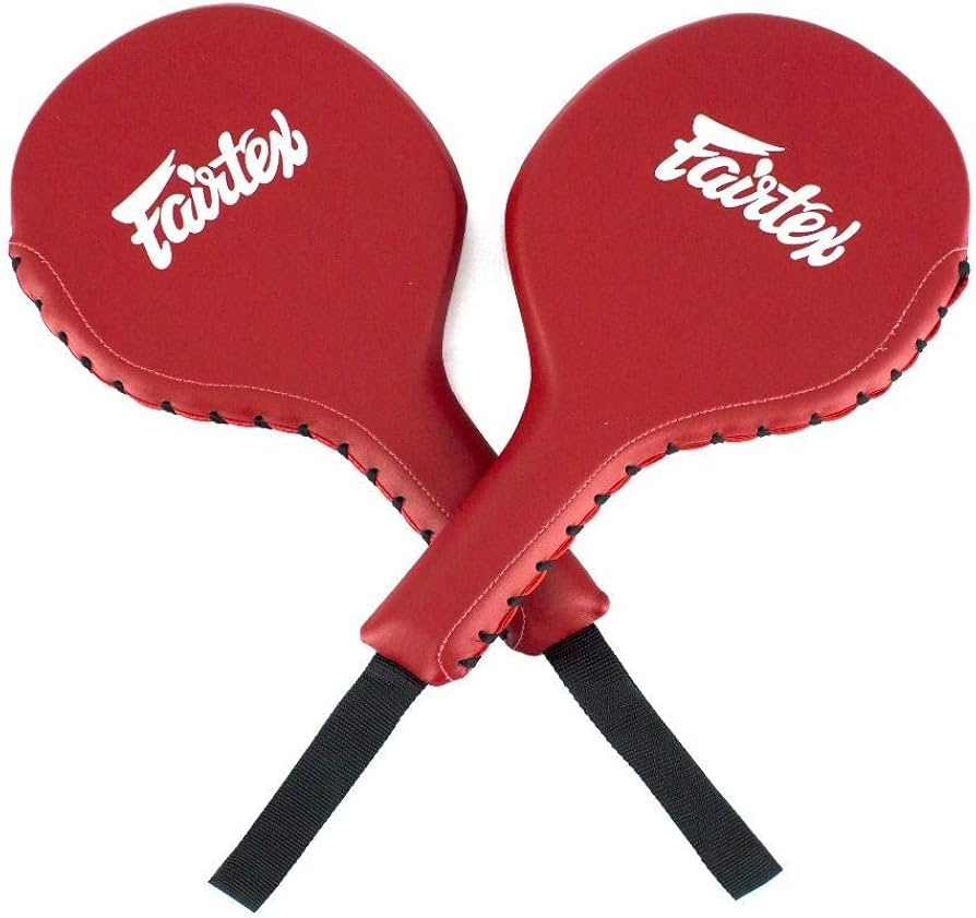 Paire de raquettes de boxe Fairtex BXP1 – Rouge/Bleu/Noir