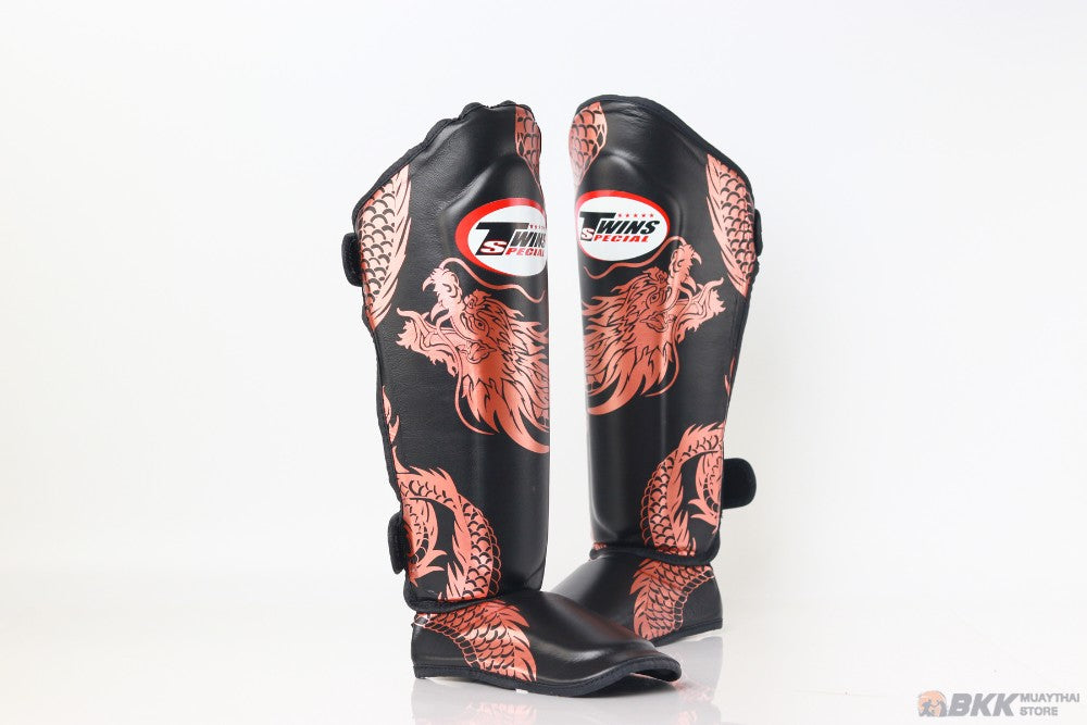 Twins Special Premium FSGL10-49 DRAGON Schienbeinschoner Bronze/Schwarz