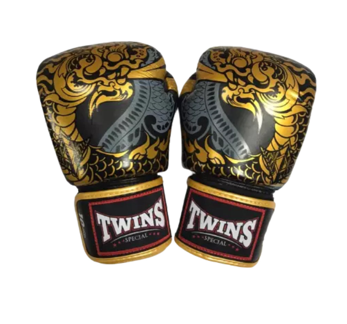 Twins Special 'Dragon' ROT/BLAU/WEISS/GRAU/GOLD Muay Thai Boxhandschuhe FBGVL3-52