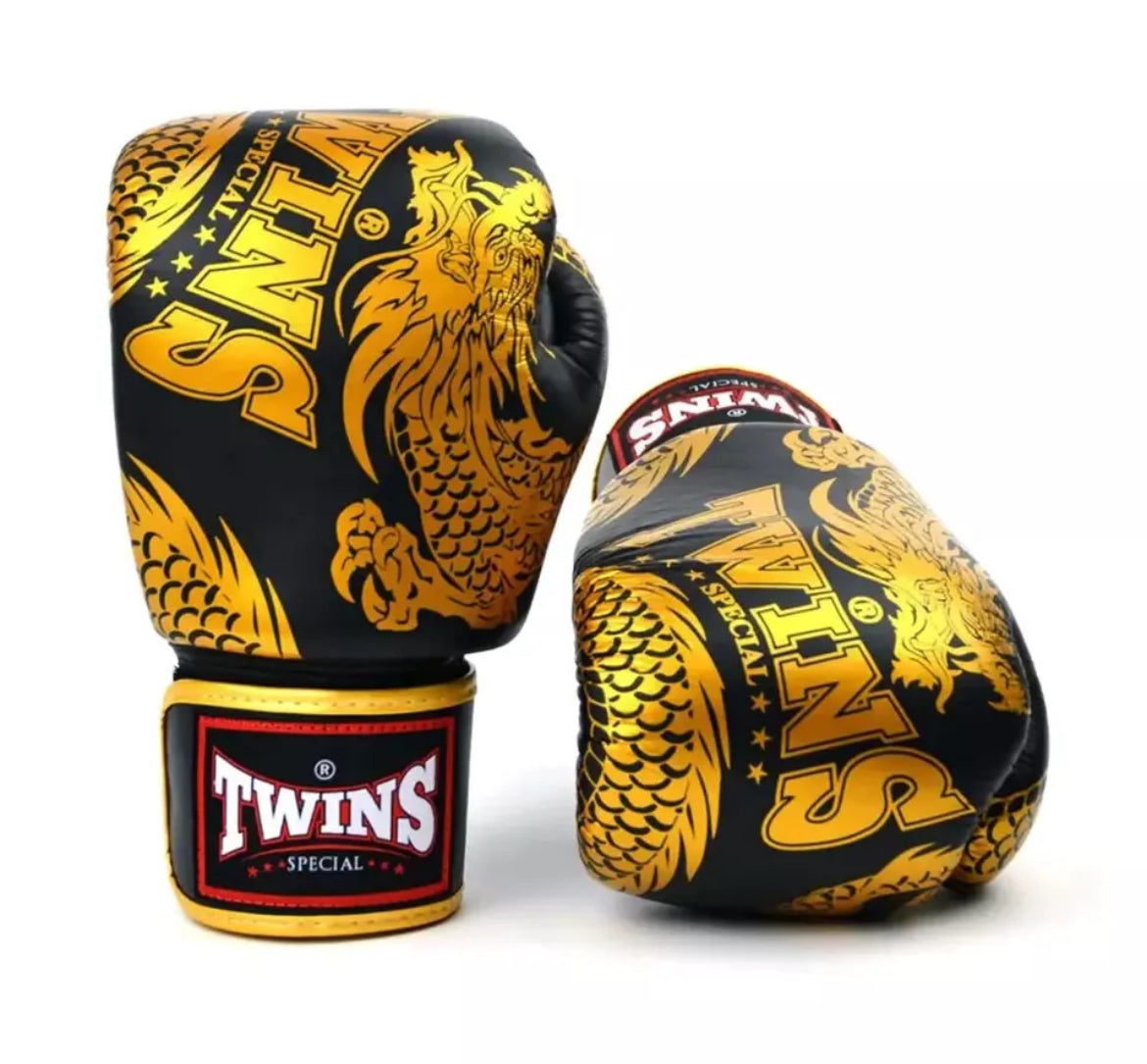 Twins Special 'Dragon' GOLD/SILBER/BRONZE Muay Thai Boxhandschuhe FBGVL3-49