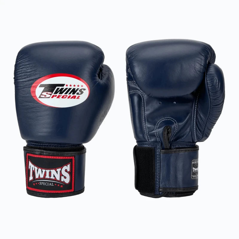 Gants de boxe Muay Thai Twins Special BLEU FONCÉ/BLEU MARINE BGVL3