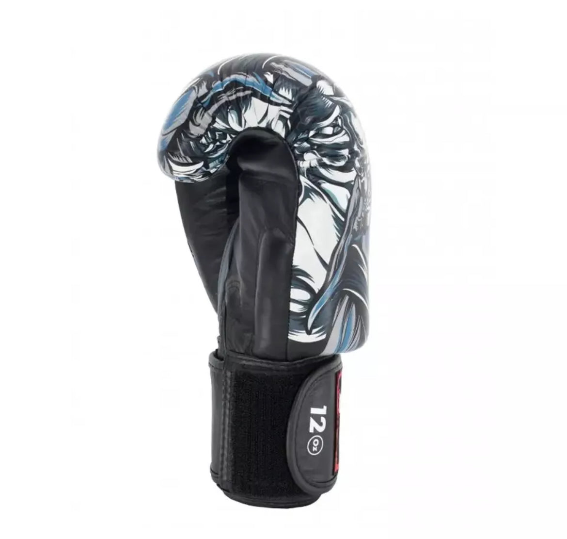 Gants de boxe Muay Thai Twins Special « Kabuki » GRIS/NOIR FBGVL3-58
