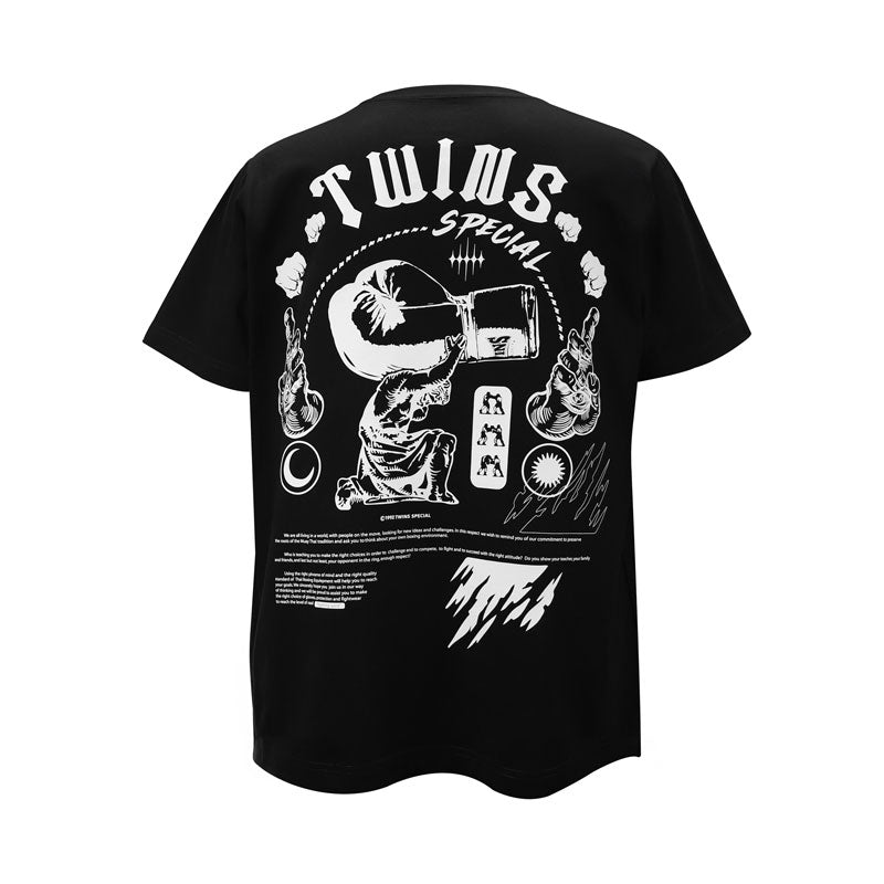 Twins Special Muay Thai T-shirt-02 Black