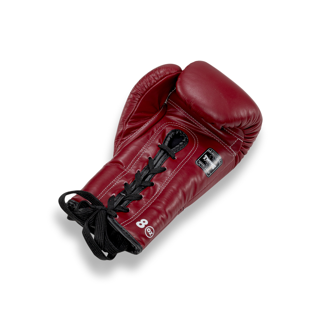 Twins Special MAROON LACE UP Muay Thai Boxing Gloves BGLL1