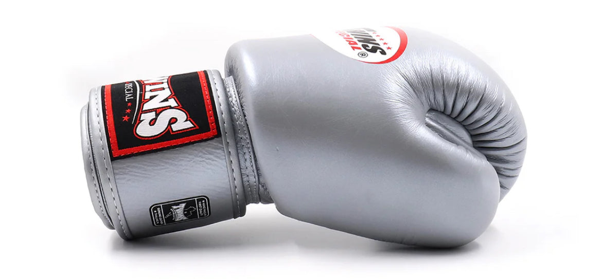 Twins Special SILBER Muay Thai Boxhandschuhe BGVL3