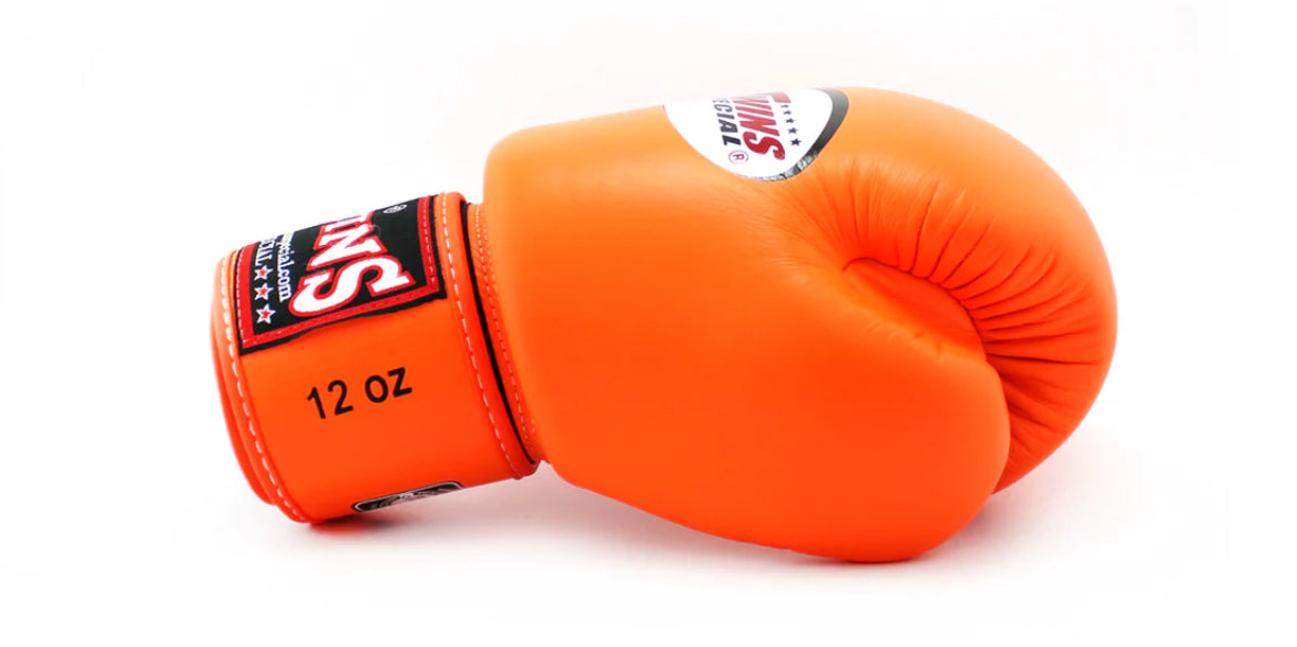 Twins Special ORANGE Muay Thai Boxing Gloves BGVL3