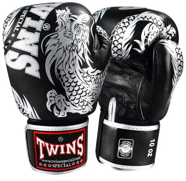 Twins Special 'Golden Dragon' Edition Muay Thai Training Bundle: Gloves & Shorts
