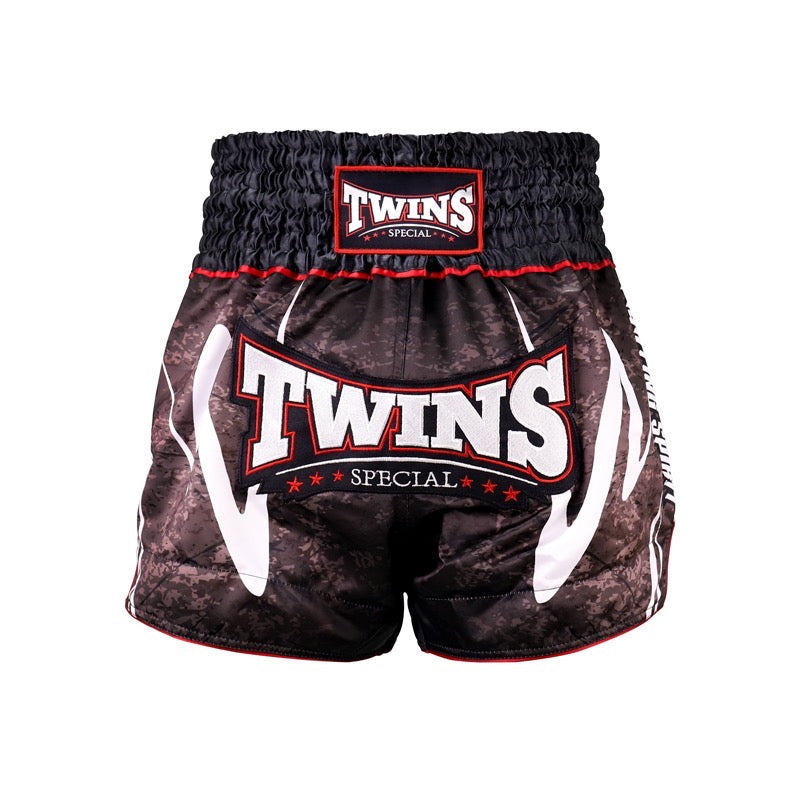 Twins Special TBS „Rusty“ schwarze Muay Thai Kickbox-Shorts
