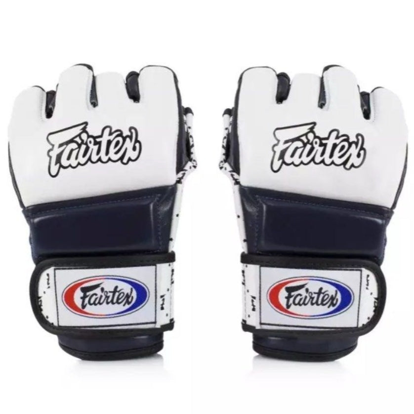 mma grappling handschuhe Fairtex FGV12 Weiße MMA-Grappling-Handschuhe – Torashii
