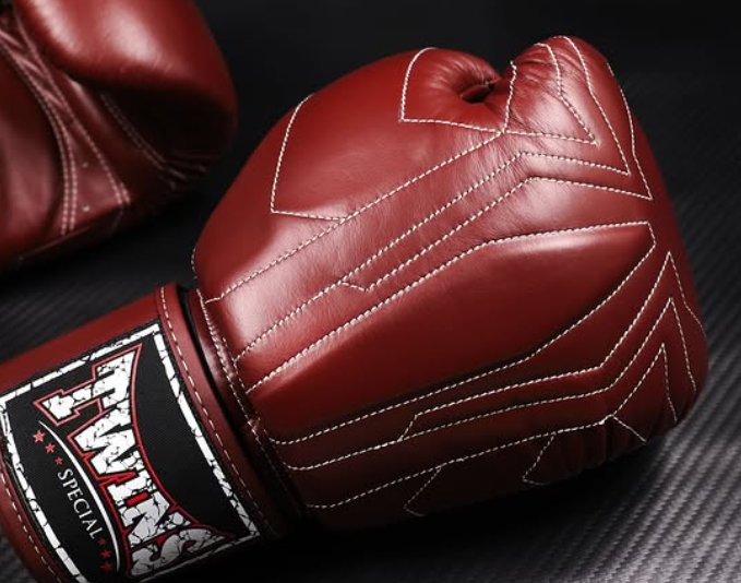 Gants de boxe Muay Thai Twins Special BGVL14 Noir/Marron
