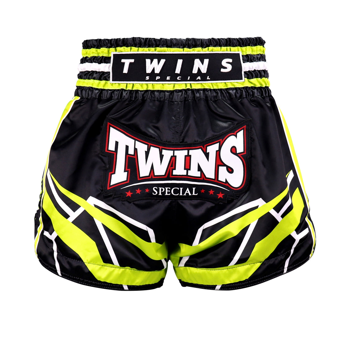 Short de kickboxing Twins Special TBS Racing noir/vert