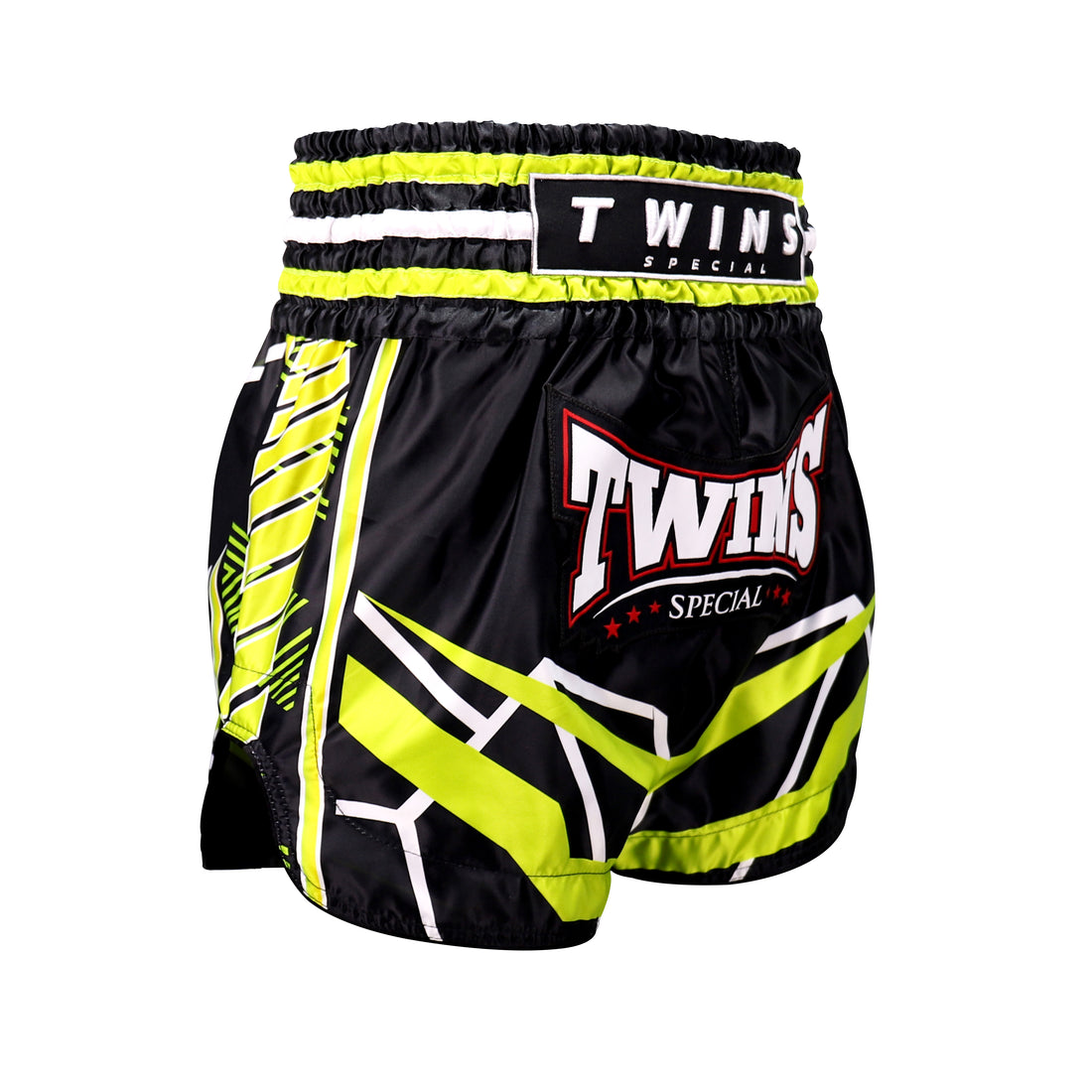 Short de kickboxing Twins Special TBS Racing noir/vert