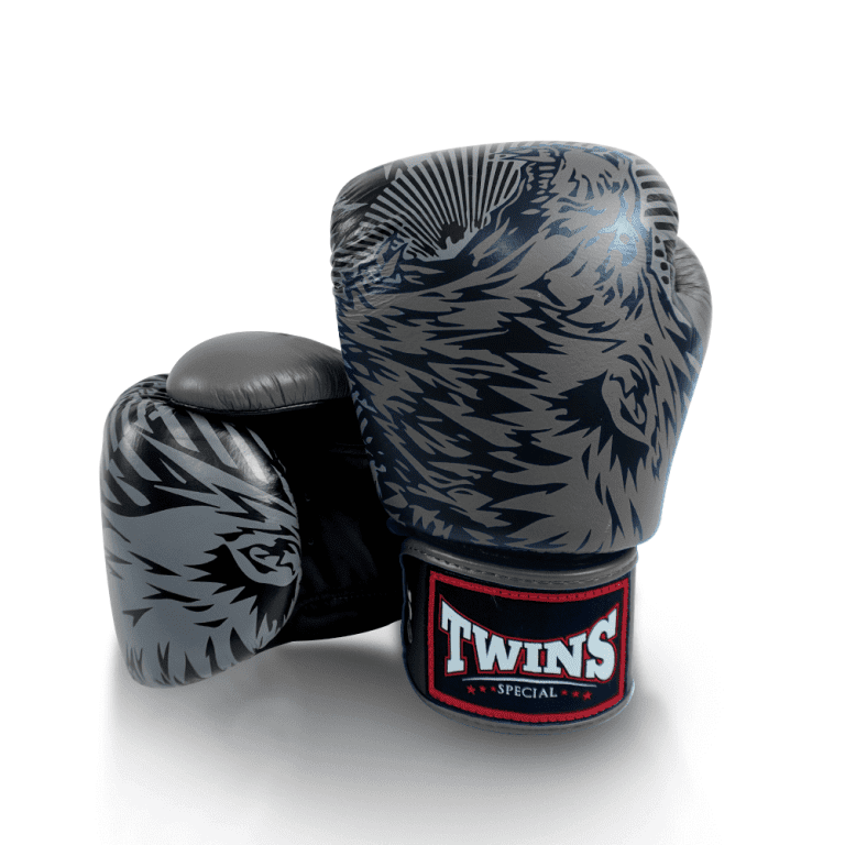 Twins Special 'Grey Wolf' Muay Thai Boxing Gloves FBGVL3-50