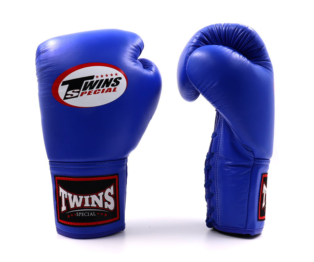 Twins Special BLAU SCHNÜR-Muay-Thai-Boxhandschuhe BGLL1
