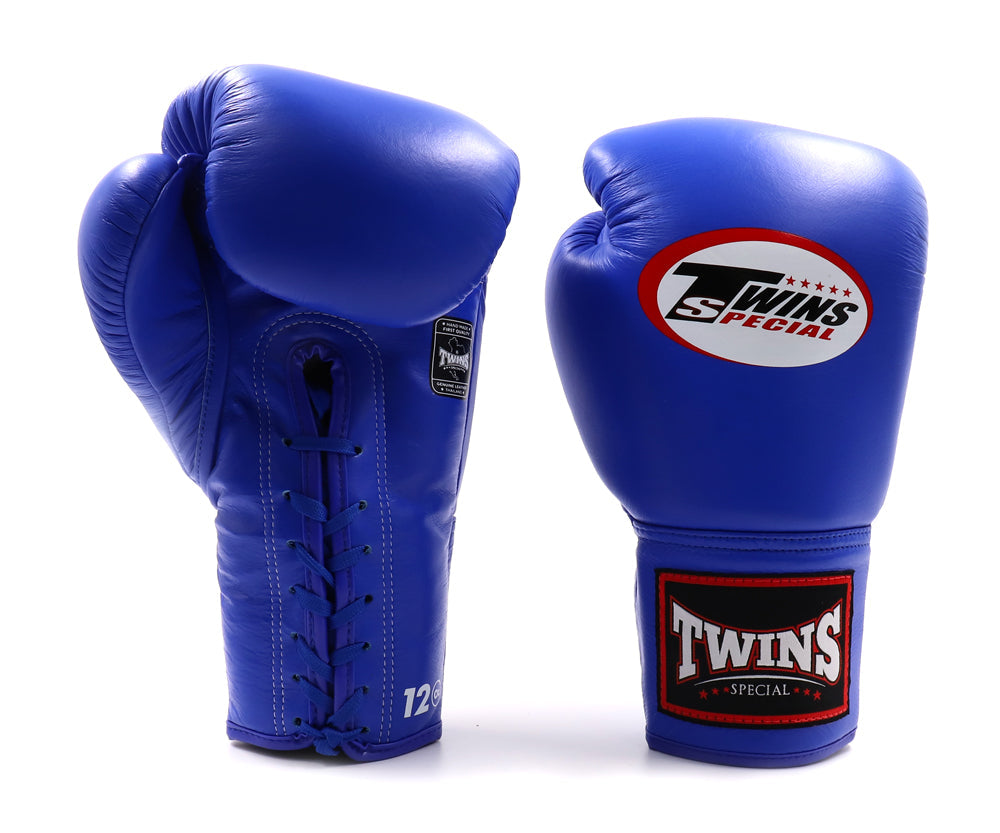 Twins Special BLAU SCHNÜR-Muay-Thai-Boxhandschuhe BGLL1