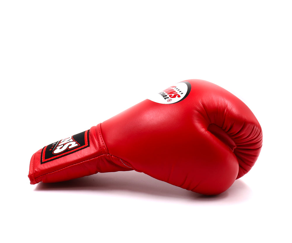 Twins Special Rote Muay Thai Boxhandschuhe zum Schnüren BGLL1