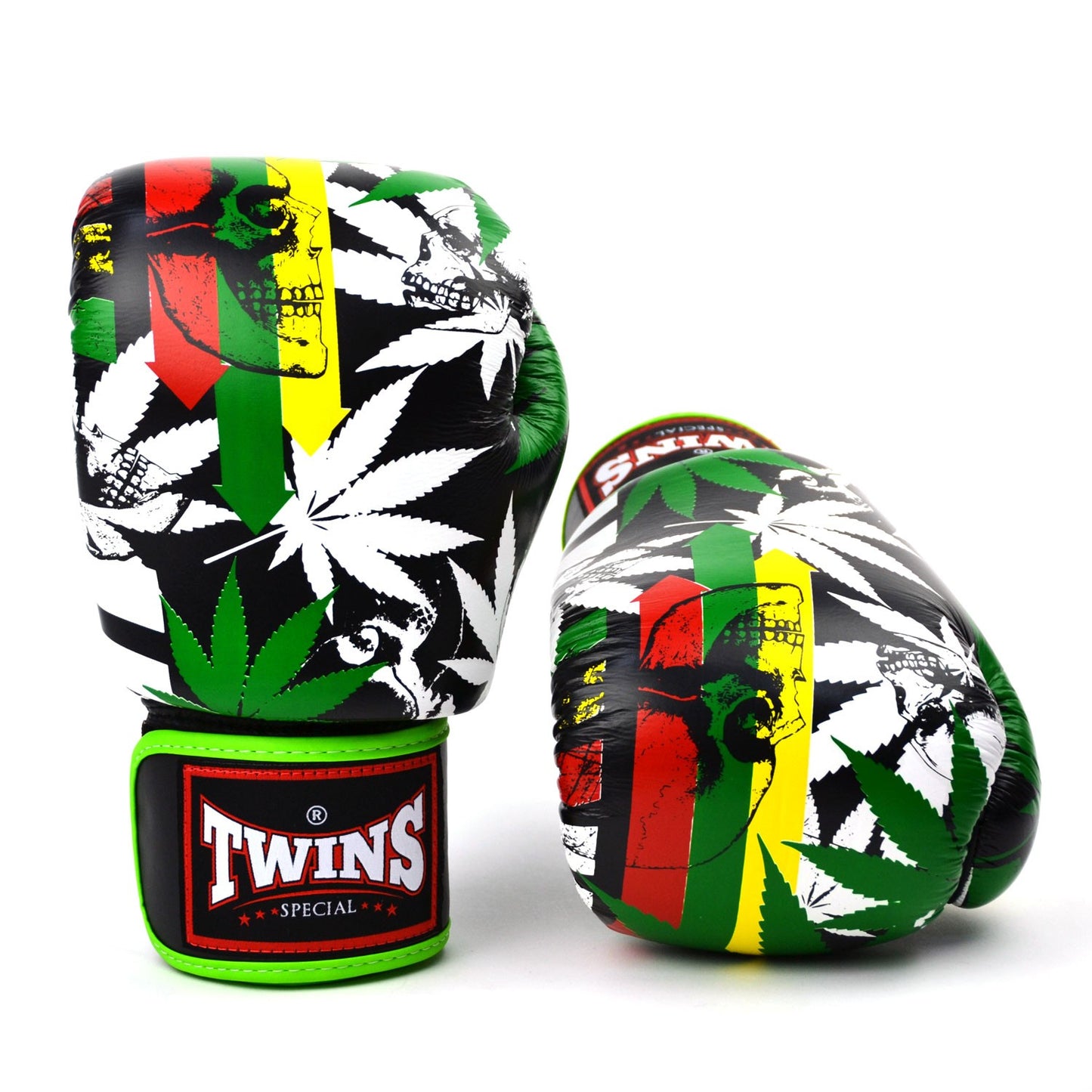 Pack d'entraînement Muay Thai Twins Special Edition « Grass » : gants et shorts