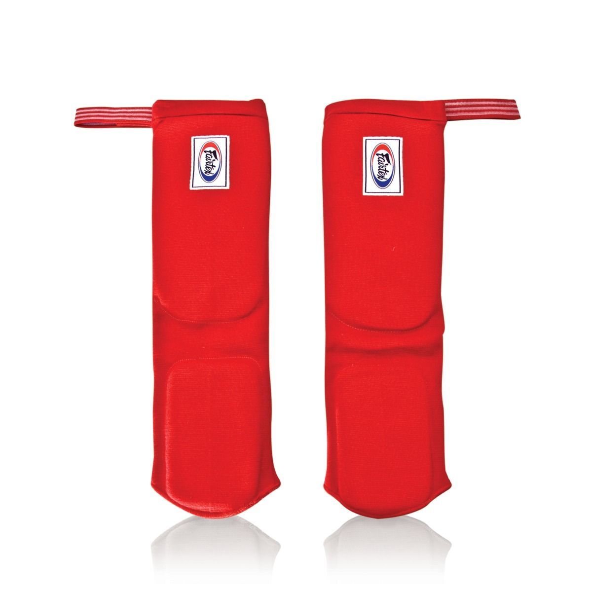 Fairtex SPE1 Rote Schienbeinschoner in Sockenform