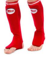 Protège-tibias Twins Special SGN1 rouges de type chaussette