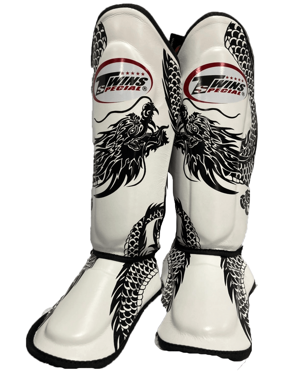 Twins Special Premium FSGL10-49 DRAGON Schienbeinschoner, weiß/schwarz