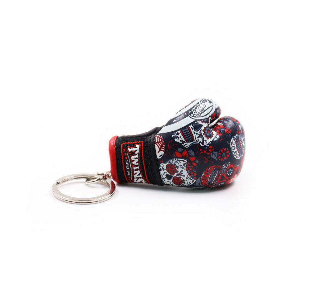 Porte-clés gant de boxe Twins Special – FMBG3-53 Mini gant rouge « Skull »