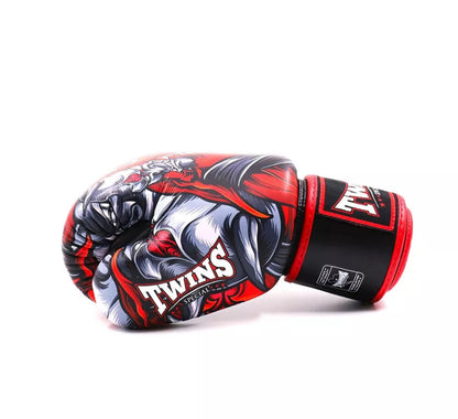 Twins Special 'Kabuki' ROT/SCHWARZ Muay Thai Boxhandschuhe FBGVL3-58