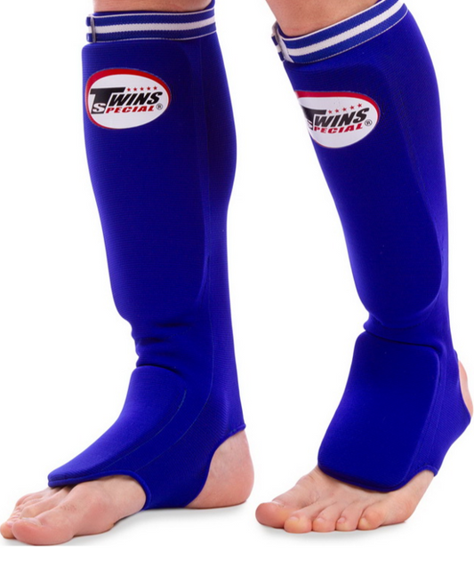 Twins Special SGN1 Blaue Schienbeinschoner in Sockenform