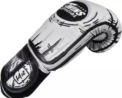 Gants de boxe Muay Thai Twins Special WHITE « Comic » FBGVL3-66