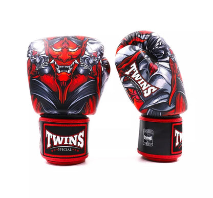 Twins Special 'Kabuki' ROT/SCHWARZ Muay Thai Boxhandschuhe FBGVL3-58