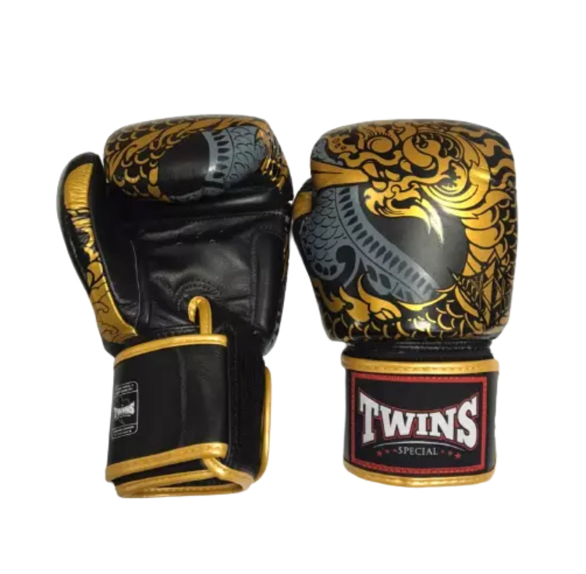 Twins Special 'Dragon' ROT/BLAU/WEISS/GRAU/GOLD Muay Thai Boxhandschuhe FBGVL3-52