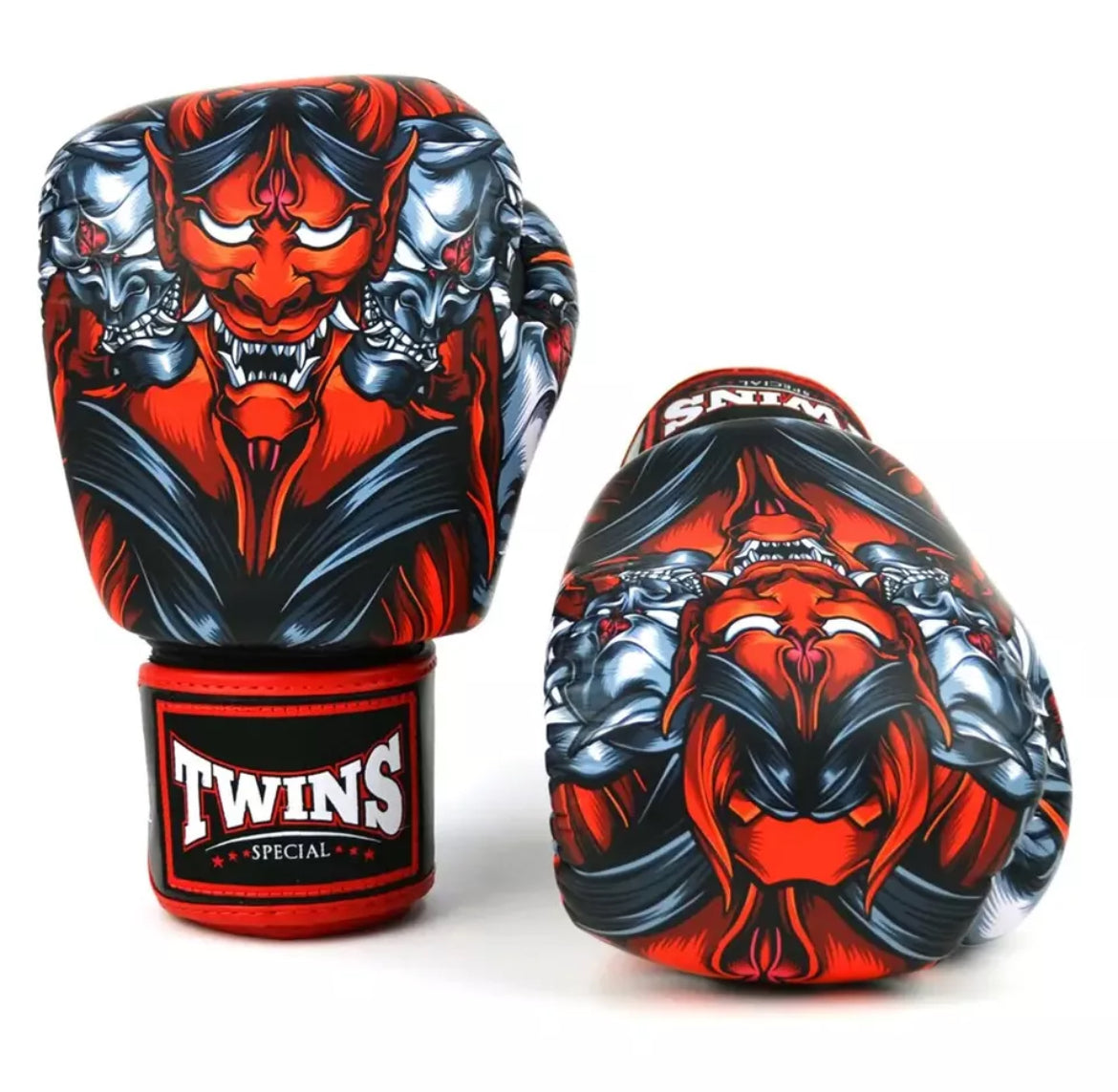 Twins Special 'Kabuki' ROT/SCHWARZ Muay Thai Boxhandschuhe FBGVL3-58
