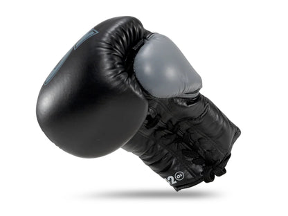 Twins Special SCHWARZE Muay Thai Boxhandschuhe zum Schnüren BGLL1