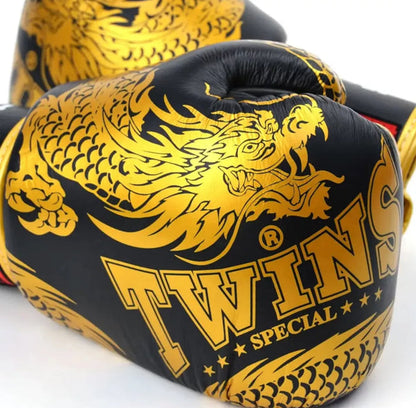 Twins Special 'Golden Dragon' Edition Muay Thai Training Bundle: Gloves & Shorts