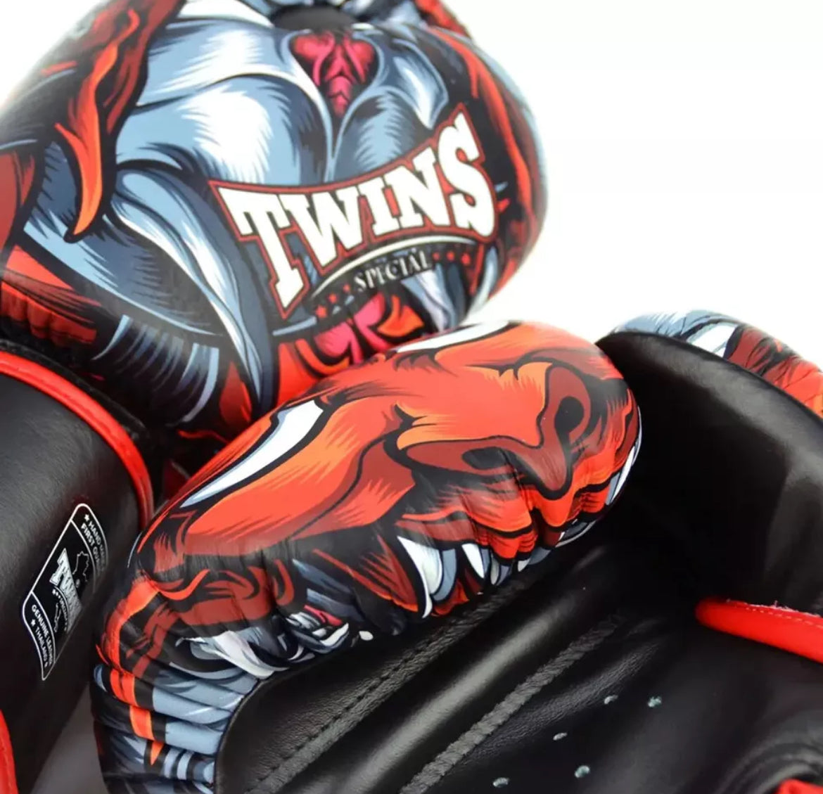 Twins Special 'Kabuki' ROT/SCHWARZ Muay Thai Boxhandschuhe FBGVL3-58
