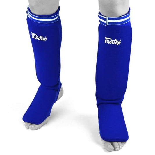 Fairtex SPE1 Blaue Schienbeinschoner in Sockenform