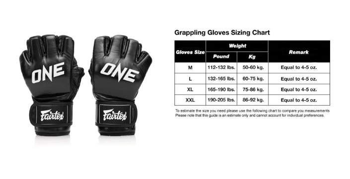 Fairtex FGV18 Black/Red MMA Grappling Gloves