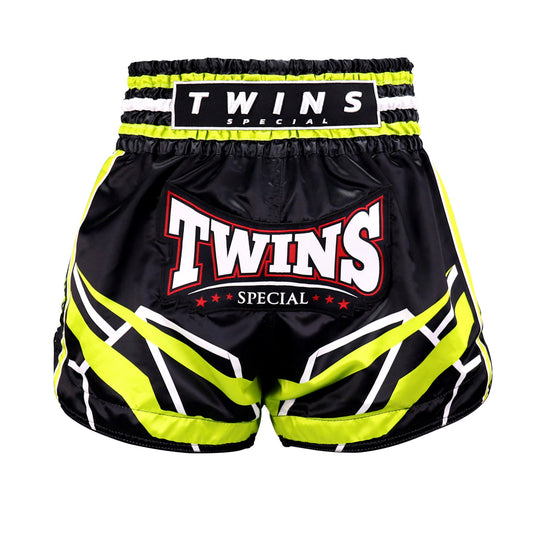 Twins Special TBS Racing Schwarz/Grün Muay Thai Kickbox-Shorts