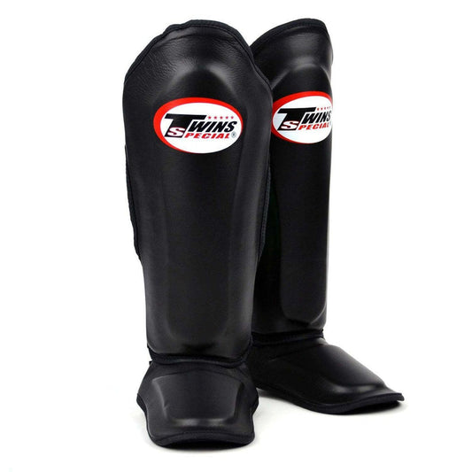 Twins Special SGL10 Schwarze Schienbeinschoner aus Premiumleder