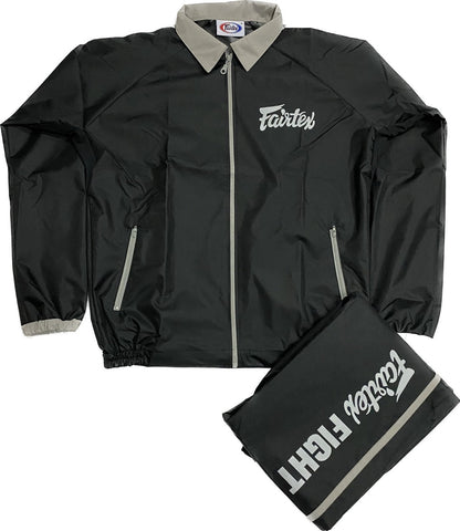 Fairtex VS4 Schwarz/Rot/Blau/Grau/Braun Unisex Vinyl Saunaanzug