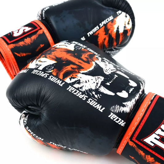 Pack d'entraînement Muay Thai Twins Special « Payak » Tiger Edition : gants et shorts