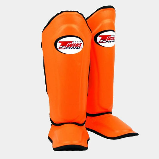Twins Special SGL10 Orange Premium Leder-Schienbeinschoner