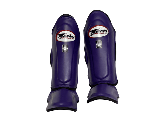 Twins Special SGL10 Lila Premium-Schienbeinschoner aus Leder